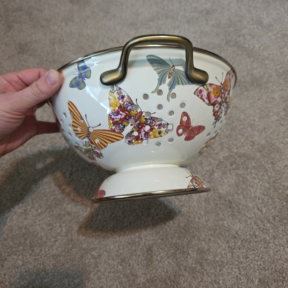 Mackenzie Childs Butterfly Garden Colander - Picture 3 of 6